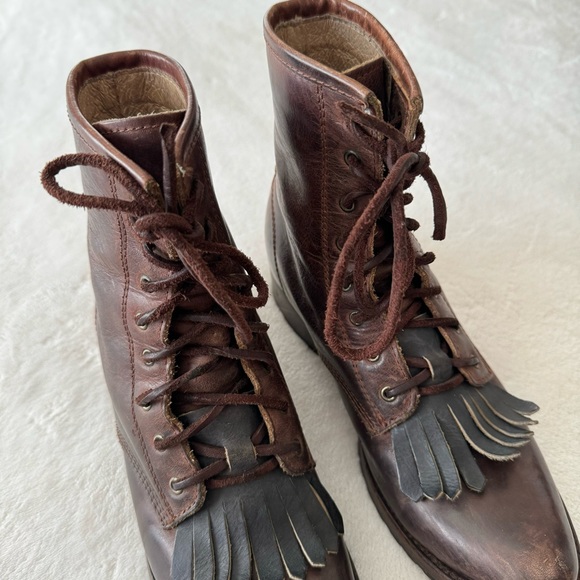 Freebird by Steven x Free People 'Brimfield/Robertson' Fringe Boots Size 8 - Picture 11 of 12